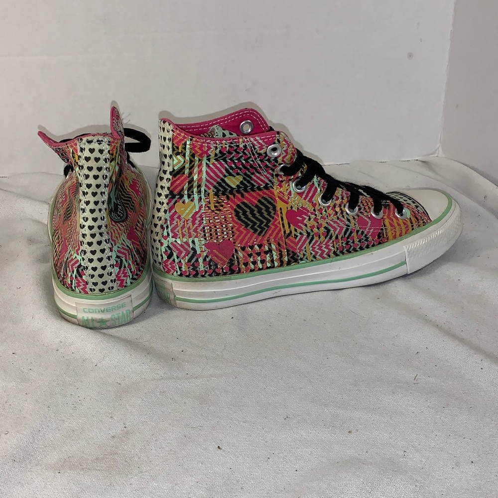 Converse Women’s All-Star Chuck Taylor Pink Textile High-Top Sneaker - Picture 4 of 6